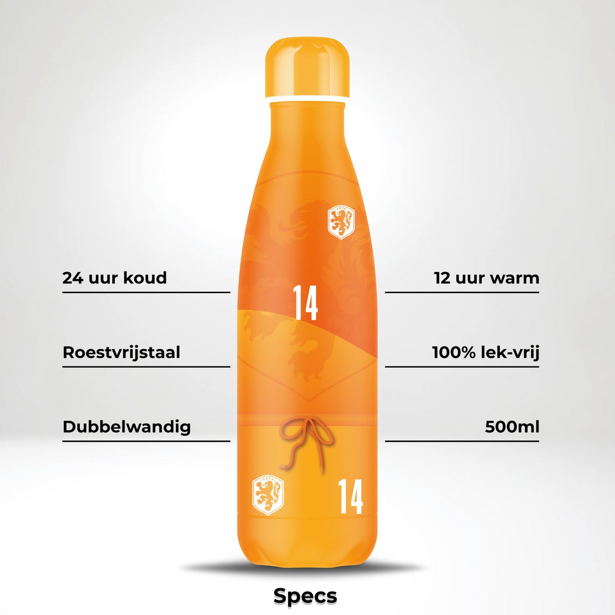 IZY x KNVB Thermos fles - Thuis & Onderweg – Geïsoleerde Waterflessen Set