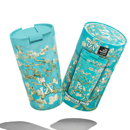 IZY Thermos Mug - Almond Blossom - 350ML Koffiebeker To-Go – Dubbelwandig & Lekvrij, warm & stijlvol