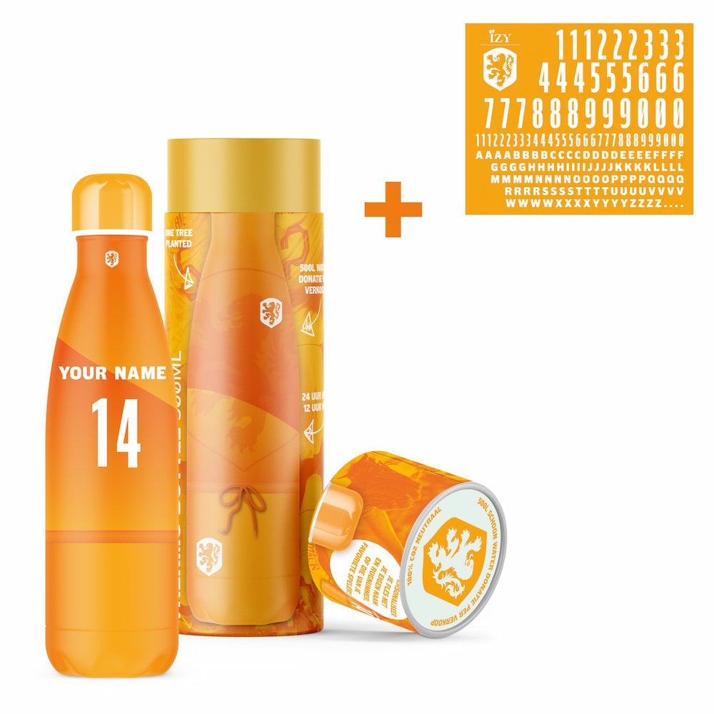 IZY x KNVB Thermos fles - Thuis & Onderweg – Geïsoleerde Waterflessen Set