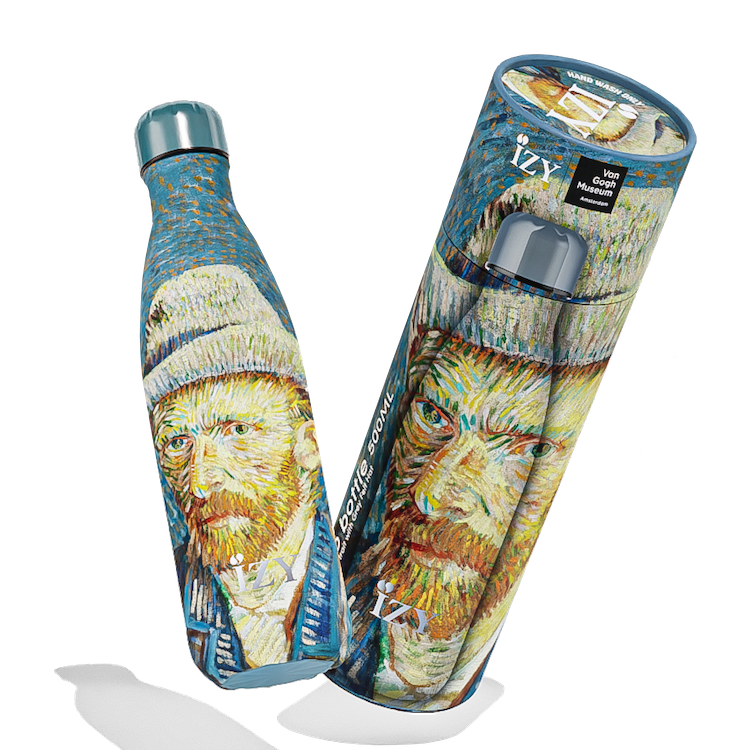 IZY Thermos Beker - zelfportret - Van Gogh - 500ML Thuis & Onderweg – Geïsoleerde Waterflessen