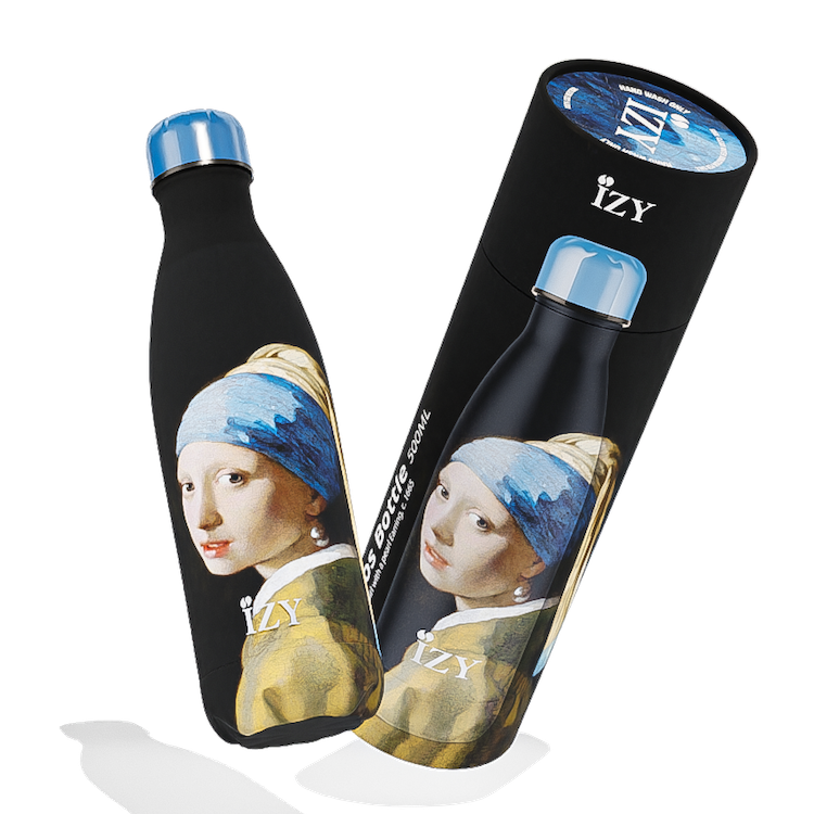 IZY Thermos fles - IZY Art Collection – 500ML Geïsoleerde Fles | Vermeer’s Meisje met de Parel
