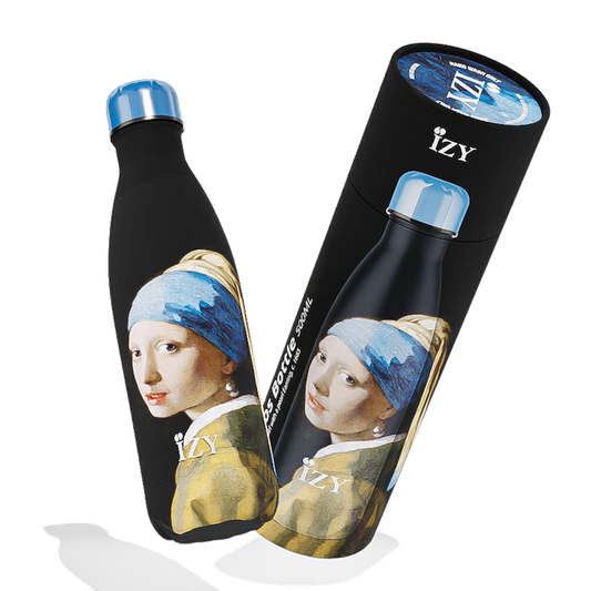 IZY Thermos fles - IZY Art Collection – 500ML Geïsoleerde Fles | Vermeer’s Meisje met de Parel