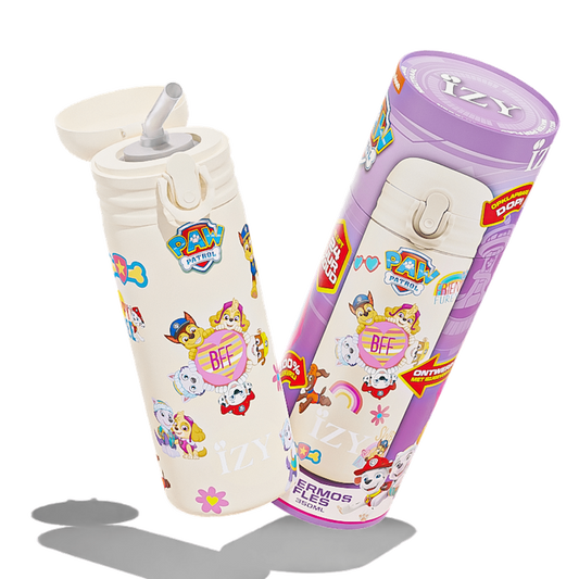 IZY Kids Thermosfles 350 ML – Paw Patrol ‘Friends Forever’ | Met Stickervel & Dubbelwandige Koeling