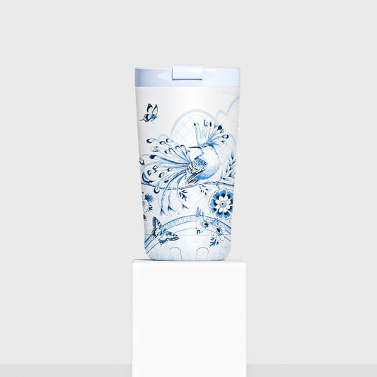 IZY Thermosmok 500 ML – Soft Azure 2.0 | Dubbelwandige Mok met Porseleinlook